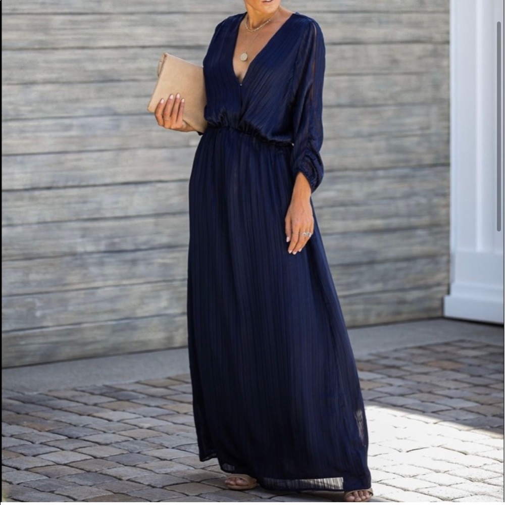 VICI Striking Cold Shoulder Maxi Dress
